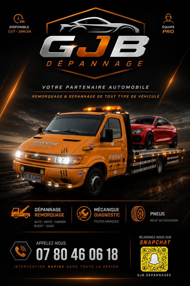 Visuel GJB Dépannage remorquage